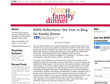 Tablet Screenshot of blogforfamilydinner.org